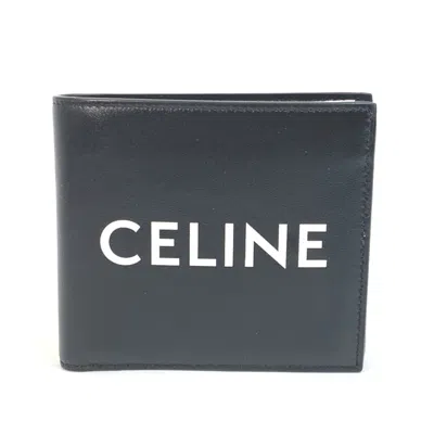 Pre-owned Celine Black Leather Wallet (bi-fold) ()