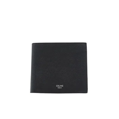 Pre-owned Celine Black Leather Wallet (bi-fold) ()