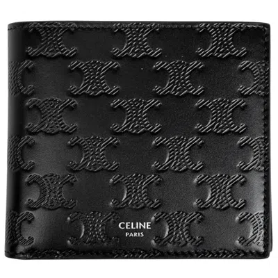 Pre-owned Celine Black Leather Wallet (bi-fold) ()