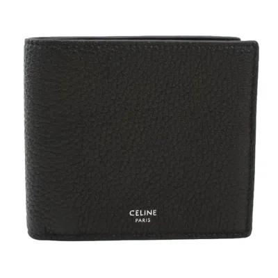 Pre-owned Celine Black Leather Wallet (bi-fold) ()