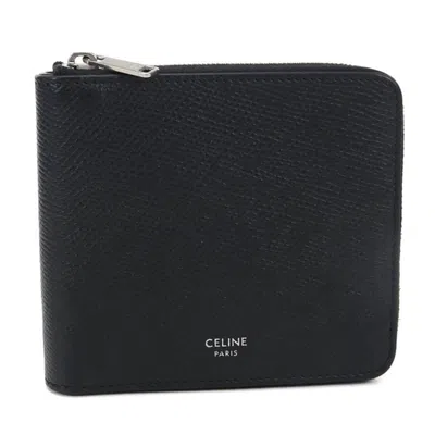 Pre-owned Celine Black Leather Wallet (bi-fold) ()