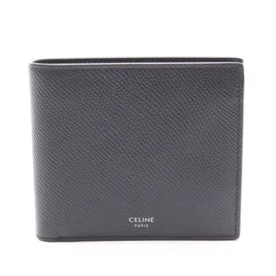 Pre-owned Celine Black Leather Wallet (bi-fold) ()