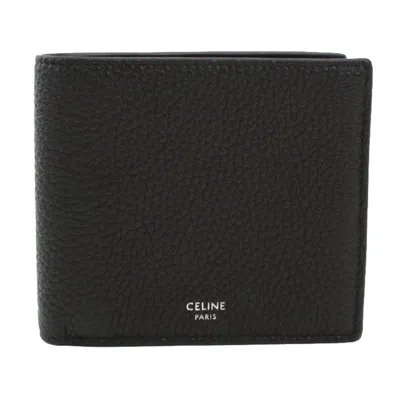 Pre-owned Celine Black Leather Wallet (bi-fold) ()