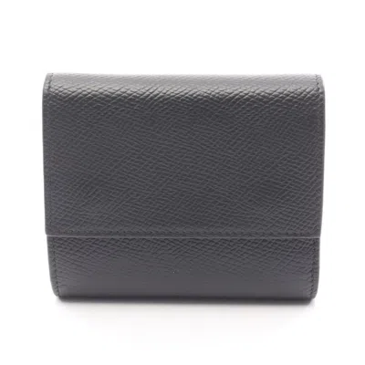 Pre-owned Celine Black Leather Wallet (tri-fold) ()