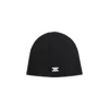 Celine Triomphe Logo-embroidered Wool Beanie In Black