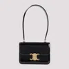 Celine Teen Garance Black Patent Calf Leather Shoulder Bag In Black