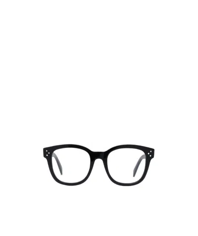 Celine Black Logo Square Frame Flat Mirror
