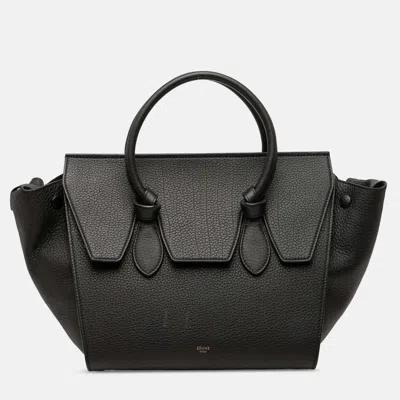 Pre-owned Celine Black Medium Grained Calfskin Tie Knot Tote