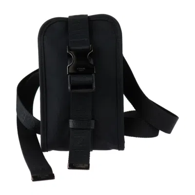 Pre-owned Celine Black Nylon Leather Shoulder Bag ()