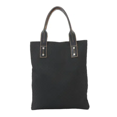 Pre-owned Celine Black Nylon Leather Tote Bag ()