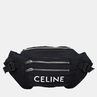 Pre-owned Celine Black Nylon Zipped Trekking Belt Bag