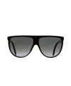 Celine Black Oval Sunglasses In Black