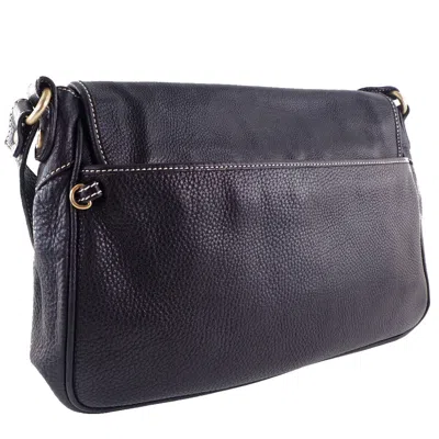 Pre-owned Celine Céline Black Pony-style Calfskin Shoulder Bag ()