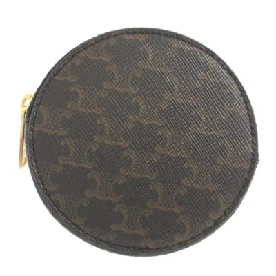 Pre-owned Celine Black Pvc Coin Purse/coin Case ()