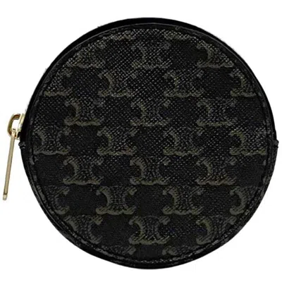 Pre-owned Celine Black Pvc Leather Coin Purse/coin Case ()