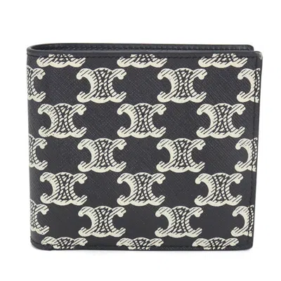 Pre-owned Celine Black Pvc Wallet (bi-fold) ()