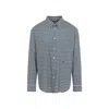 Celine Long Sleeve Checked Shirt Button Down Collar In Multi