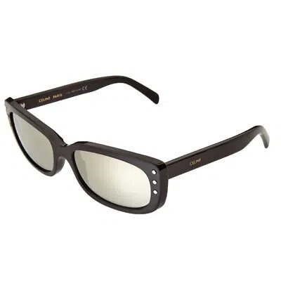 Pre-owned Celine Black Silver Acetate Studded Sunglasses Cl40072i 01c In Box