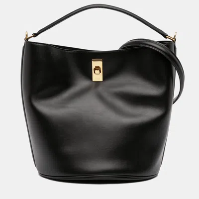 Pre-owned Celine Black Smooth Calfskin Bucket 16