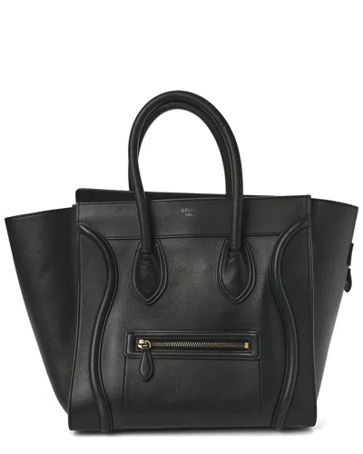 Celine Black Smooth Leather Smooth Micro Luggage (authentic Pre-loved)