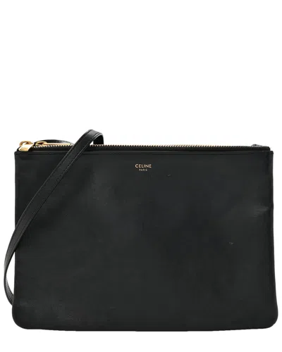 Celine Black Smooth Leather Trio He (authentic Pre-loved)