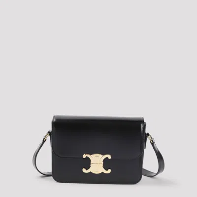 Celine Black Triomphe Crossbody Bag
