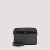 Celine Black Triomphe Textile Small Messenger Shoulder Bag In Gray