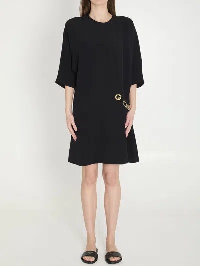 Celine Black Viscose Midi Dress