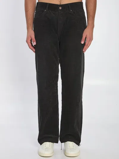 Celine Black Wesley Cotton Jeans In Animal Print