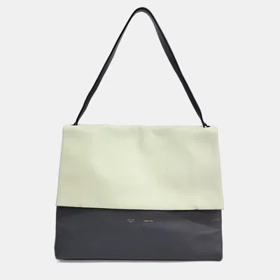 Pre-owned Celine Black White Leather All Soft Bag