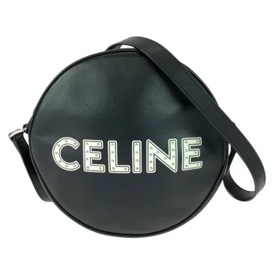 Pre-owned Celine Black White Leather Pochette Shoulder Bag () In Multi