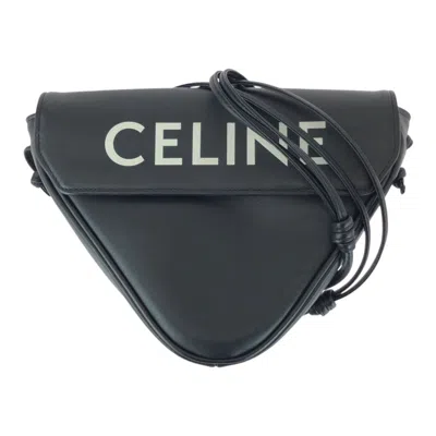Pre-owned Celine Black White Leather Pochette Shoulder Bag () In Multi