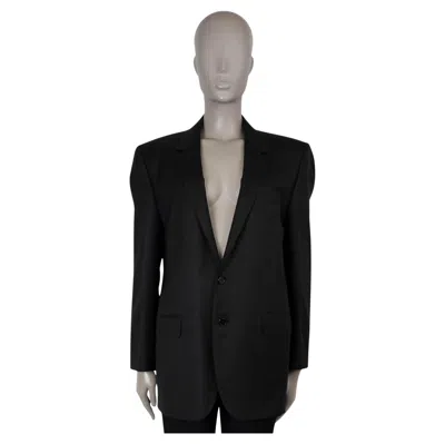 Pre-owned Celine Black Wool 2021 Boyfriend Blazer Jacket 42 L