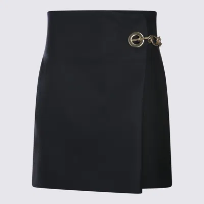 Celine Black Wool Blend Mini Skirt