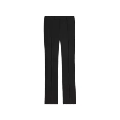 CELINE BLACK WOOL FLARED PANTS