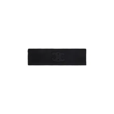Celine Black Wool Headband