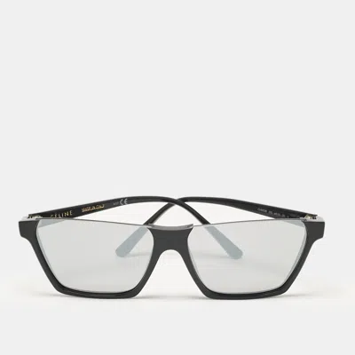 Pre-owned Celine Black/silver Mirror Cl400281 Square Sunglasses