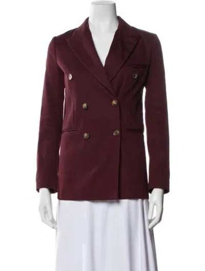 Pre-owned Celine Blazer In Burgundy