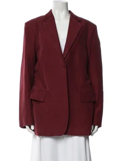 Pre-owned Celine Blazer In Burgundy