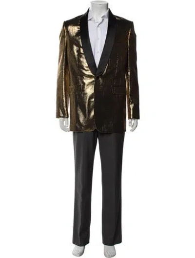 Pre-owned Celine Blazer In Gold