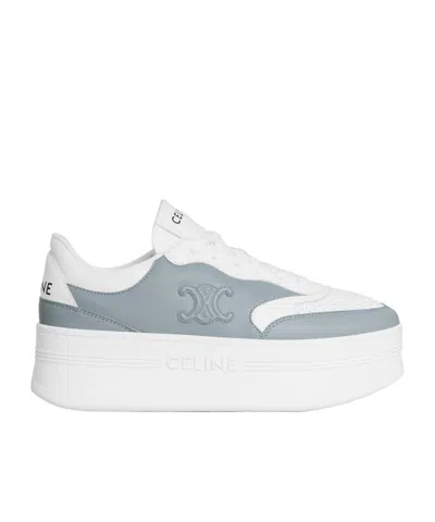 Celine Block Low-cut Casual Shoes In White