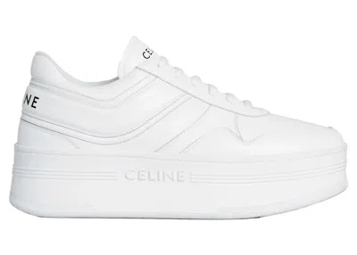 Pre-owned Celine Blocks Wedge (womens) Sneakers In Optic White