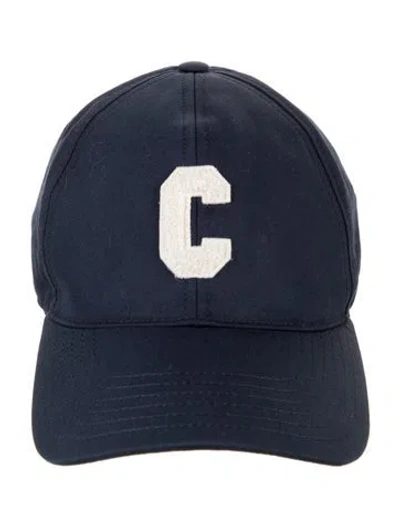Pre-owned Celine Blue Cotton Letter Hat Size S
