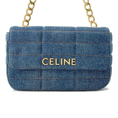 Pre-owned Celine Blue Denim Shoulder Bag ()