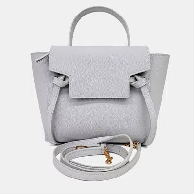 Pre-owned Celine Blue Leather Belt Bag Nano