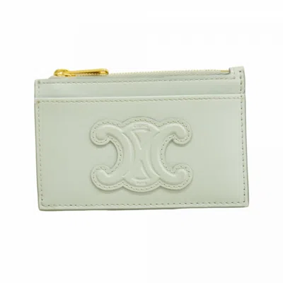 Pre-owned Celine Blue Leather Coin Purse/coin Case ()