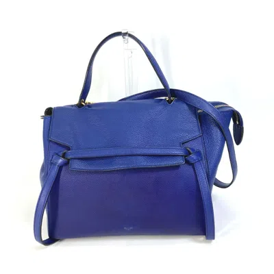 Pre-owned Celine Blue Leather Shoulder Bag ()
