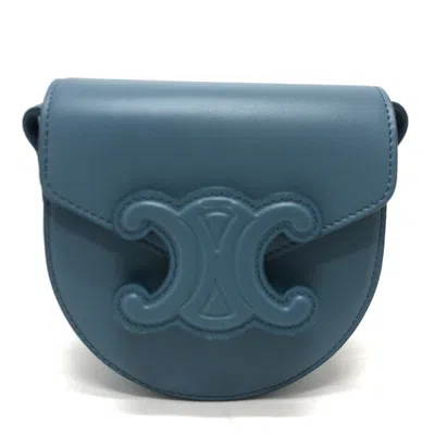 Pre-owned Celine Blue Leather Shoulder Bag ()
