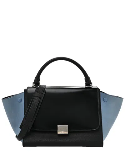CELINE CELINE BLUE LEATHER TRI-COLOR TRAPEZE (AUTHENTIC PRE-LOVED)