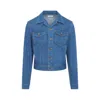 Celine Blue Trucker Cotton Jacket In Blue